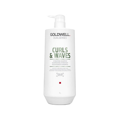 Goldwell Dualsenses Curls & Waves Moisturizing Shampoo for Curly Hair - 1000ml Hydrating Sulfate-Free Shampoo