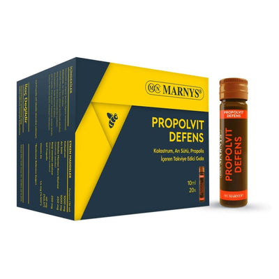 MN MARNYS Propolvit Defens Dietary Supplement - 20 x 10ml Vials, Immune Support with Propolis, Royal Jelly, and Reishi M