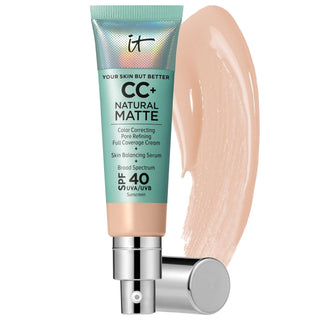 CC+ Cream Natural Matte Foundation with SPF 40 - Full Coverage, Hydrating, Non-Comedogenic CC+ Cream Matte Foundation SPF 40 - Full Coverage & Hydrating matte foundation, SPF 40 sunscreen, full-coverage foundation, non-comedogenic foundation, vegan cosmetics, oily skin solutions, long-lasting makeup, broad-spectrum sunscreen, hydrating foundation, shine control, natural matte finish, acne-prone skin care, sensitive skin friendly, vegan makeup, face makeup, BB & CC Cream