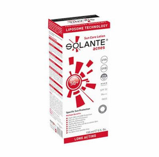 solante acnes sun care lotion spf 50+ 150 ml, sunscreen for oily and acne-prone skin Solante Acnes Sun Care Lotion - SPF 50+ | 150 ml Solante Acnes Sun Care Lotion SPF 50+ | 150 ml solante, sun-care, sunscreen, spf-50, oil-control, acne-prone, water-resistant, hypoallergenic, ai-generated, skincare