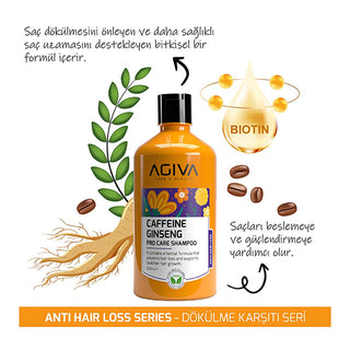 Agiva Caffeine Ginseng Hair Care Set: Anti Hair Loss Shampoo & Tonic - Stimulate Hair Growth, Strengthen Follicles, Shampoo for Thinning Hair Agiva Hair Loss Set: Caffeine Ginseng Shampoo for Hair Growth hair loss shampoo, hair growth tonic, caffeine ginseng hair care, anti hair loss set, hair follicle stimulator, hair strengthening shampoo, hair tonic for hair loss, shampoo for thinning hair, hair loss prevention, hair growth stimulation, caffeine shampoo, ginseng tonic, hair care set, hair strengthening, 