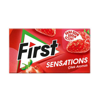 First Sensations Strawberry Chewing Gum: Sweet Strawberry Flavor, Fresh Breath, & Convenient 27 gr Pack - Experience the Delicious Taste! First Sensations Strawberry Chewing Gum - Sweet & Fresh! Strawberry chewing gum, Strawberry flavored gum, Chewing gum strawberry, First Sensations gum, Sweet chewing gum, Strawberry breath freshener, 27 gr strawberry gum, chewing gum, gum, strawberry flavor, breath freshener, sweet treat, confectionery, on-the-go snack, pocket gum, purse gum, travel gum, office gum, schoo