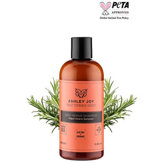 Ashley Joy Intensive Repair Shampoo: Strengthens, Moisturizes & Prevents Breakage - Rosemary & Plant-Based for Damaged, Weak Hair (13.53 fl oz) Ashley Joy Repair Shampoo: Strengthens & Moisturizes Damaged Hair repair shampoo, damaged hair shampoo, hair strengthening shampoo, hair breakage treatment, rosemary shampoo, moisturizing shampoo, sodium PCA shampoo, intensive hair repair, shampoo for weak hair, plant based shampoo, shampoo, hair care, hair treatment, hair breakage, weak hair, dry scalp, plant oils,