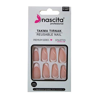 Nascita Stiletto Mat Nail Tips 24-Piece Set - Matte Finish Artificial Nails for Salon-Quality Nail Art Nascita Stiletto Mat Nail Tips - 24 Piece Set nail tips, artificial nails, stiletto nails, matte nail tips, nail beauty products, nail art, nail care, beauty enhancements, cosmetic nails, nail styling, nail fashion, salon-quality nails, DIY nail care, nail enthusiasts