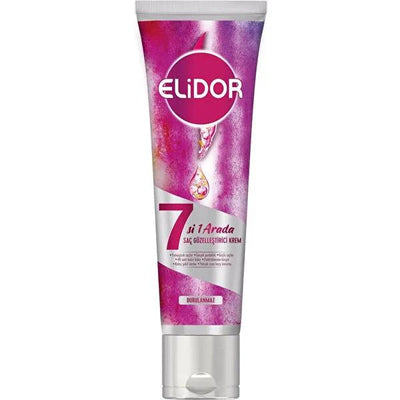 Elidor 7-in-1 Leave-In Hair Cream: Softens, Shines, Strengthens, Protects From Heat & Frizz - Long Lasting Fragrance & E
