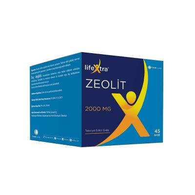 Tab İlaç Tab _la� Lifextra Zeolit 2000mg - 45 Sachets for Easy Detoxification & Health Benefits | Dietary Zeolite Supple