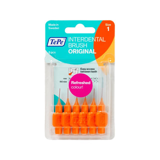 Tepe 0.45 mm Orange Interdental Brushes Pack of 6 - Effective Oral Hygiene for Tight Spaces Tepe 0.45 mm Interdental Brushes - Effective Oral Hygiene interdental brush, Tepe brand oral care, 0.45 mm interdental brush, orange interdental brushes pack, dental hygiene tools, oral hygiene products, interdental cleaning, dental care accessories, Tepe oral care, small interdental spaces cleaning