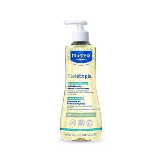 Mustela Stelatopia Baby Cleaning Oil 500ml - Gentle, Natural, and Effective for Sensitive Skin Mustela Stelatopia Baby Cleaning Oil - Gentle & Natural baby cleaning oil, Mustela Stelatopia, gentle baby care, sensitive skin care, natural baby products, baby skincare, gentle cleansing, non-irritating formula, infant care, new parents, baby products, skincare routine, Mustela, Stelatopia range