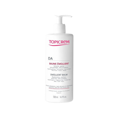 Topicrem DA: Deeply Moisturizing & Nourishing Body Cream for Dry, Sensitive Skin (500ml) | Emollient Body Moisturizer
