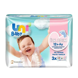 Uni Baby Wipes - Gentle, Alcohol-Free, and Paraben-Free Cleaning for Sensitive Baby Skin - Swiss Certified, 3x52 Count Uni Baby Wipes - Gentle & Safe for Baby's Skin baby wipes, uni baby ıslak mendil, alcohol-free baby wipes, paraben-free baby wipes, gentle baby cleaning products, swiss certified baby wipes, baby care, baby products, gentle cleaning, sensitive skin care