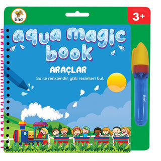 Lino Magic Water Painting Book for Toddlers: Reusable, Mess-Free Coloring Fun - Kids Travel Activity, Sihirli Boyama Kitabi Lino Magic Water Book: Reusable, Mess-Free Kids Coloring water painting book, magic coloring book, reusable coloring book, mess-free coloring, toddler art supplies, kids travel activity, water reveal book, sihirli boyama kitabi, coloring book, magic book, reusable toy, mess-free art, toddler activity, travel toy, water coloring, art supplies, kids crafts, creative play, educational toy