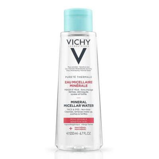 vichy purete thermale mineral micellar water, vichy micellar water bottle Vichy Purete Thermale Mineral Micellar Water - 200 ml Vichy Micellar Water for Sensitive Skin - 200ml vichy, micellar-water, sensitive-skin, cleansing-water, facial-cleanser, hypoallergenic, makeup-remover, hydrating, ai-generated, skin-care