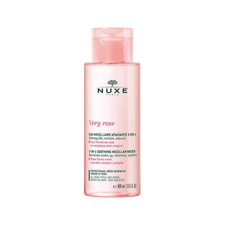 Nuxe Very Rose Soothing Micellar Water: Gentle 3-in-1 Makeup Remover & Cleanser for Sensitive Skin (400ml) Nuxe Very Rose Micellar Water: Gentle Makeup Remover for Sensitive Skin Micellar Water, Soothing Micellar Water, Makeup Remover, Gentle Cleanser, Sensitive Skin Cleanser, Rosa Damascena Water, 3-in-1 Cleanser, Nuxe Micellar Water, Nuxe Very Rose, makeup removal, skin cleansing, toning, sensitive skin, all skin types, facial cleanser, skincare, beauty product, face wash, rose water, hydrating, irritatio