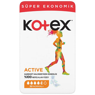 Kotex Sanitary Pads for Active Women - Rapid Absorption, Flexfit Design, 22 Count Kotex Sanitary Pads - Comfort & Protection sanitary pads, menstrual hygiene products, feminine hygiene, period protection, active lifestyle hygiene, women's health, hygiene products, comfort during menstruation, reliable menstrual protection, discreet hygiene, Flexfit technology, rapid absorption, breathable sanitary pads
