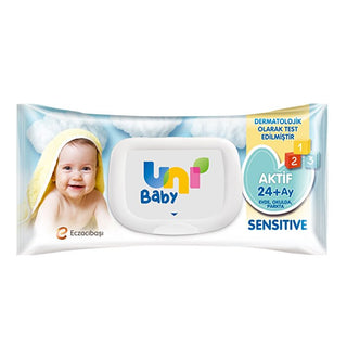 Uni Baby Active Sensitive Wet Wipes 90 Sheets - Hypoallergenic