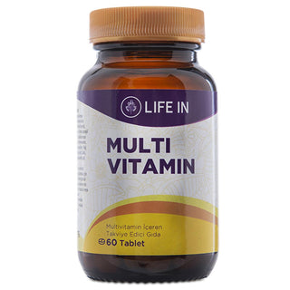 Life In Multivitamin Tablet - Essential Vitamins for Overall Health & Wellness - Supports Immune Function & Energy Levels Multivitamin Tablet for Overall Health & Wellness multivitamin, dietary supplement, vitamin C, vitamin A, vitamin D, B vitamins, immune support, energy supplement, health and wellness, nutritional supplement, adults, children over 11, dietary health, immune function, energy levels, overall health