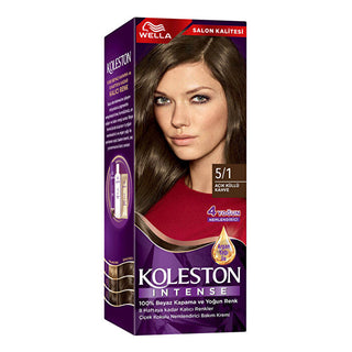 Wella Koleston Intense Hair Color 5/1 Light Ash Brown - 100% Gray Coverage | 50ml