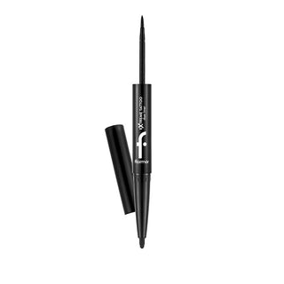 Flormar Extreme Tattoo Duo Eyeliner & Gel Pencil - 001 Black | High Pigment