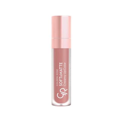 Golden Rose Soft Matte Creamy Lipstick 104: Intense Color, Long-Lasting, Moisturizing with Jojoba & Avocado Oil for Soft