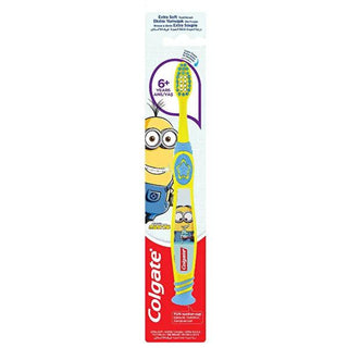Colgate Minions Children's Toothbrush - Soft Bristle, Ergonomic Design for Kids 6+ Years Colgate Minions Toothbrush for Kids 6+ - Soft Bristles & Ergonomic children's toothbrush, soft bristle toothbrush, kids oral hygiene, Colgate Minions toothbrush, child-friendly toothbrush design, oral hygiene for kids, kids dental care, toothbrush for children, ergonomic toothbrush, non-slip toothbrush handle