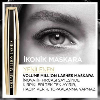Loreal Paris Volume Million Lashes Mascara - Volumizing, Curling, Long-lasting Mascara for Fuller Lashes Loreal Paris Volume Million Lashes Mascara - Volumizing & Curling Loreal Paris Volume Million Lashes Mascara, Volumizing Mascara, Curling Mascara, Long-lasting Mascara, Biotin and Keratin Mascara, Mascara, Eye Makeup, Cosmetics, Beauty Products, Makeup Essentials, Lash Enhancement, Fuller Lashes, Defined Lashes, Nourishing Mascara