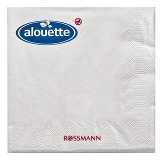 Alouette White Napkins - Bulk Pack of 30, 12.99 Inch Square, Disposable Paper Napkins for Household, Events Alouette White Napkins - Bulk Pack of 30 napkins, white napkins, disposable napkins, bulk napkins, paper napkins, household essentials, event supplies, party planning, disposable tableware, cleaning supplies