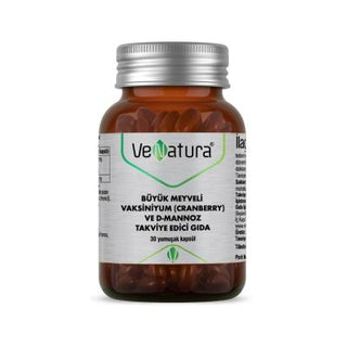 Venatura Cranberry & D-Mannose Supplement: Natural UTI Support, Antioxidant Boost, Easy-to-Swallow Capsules for Urinary Tract Health Venatura Cranberry D-Mannose: Natural UTI Support & Prevention Cranberry supplement, D-Mannose supplement, Urinary tract health, Cranberry capsules, Vaksiniyum supplement, UTI prevention, Natural UTI support, Dietary Supplement, UTI, urinary tract infection, cranberry extract, D-mannose, natural health, women's health, preventative care, daily supplement, easy to use, antioxid