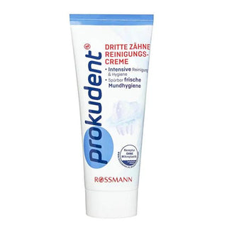 Prokudent Denture Cleaning Paste - 75ml, Deep Cleaning & Freshens Breath Prokudent Denture Cleaning Paste - Deep Cleaning & Fresh Breath denture cleaning paste, Prokudent denture cleaner, denture care products, oral hygiene for denture wearers, minty fresh denture cleaner, denture cleaning solution, denture hygiene, oral care, denture maintenance, dental care products