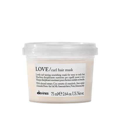 Davines Love Curl Curl Defining Hair Mask for Curly Hair - 75ml, Nourishing and Moisturizing