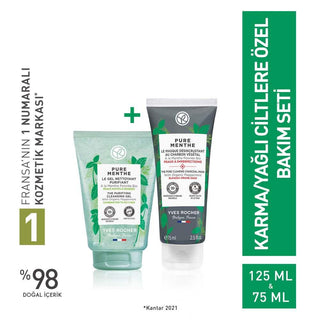 L'Occitane Skincare Set for Oily Skin - Pure Menthe Deep Cleansing Face Wash & Charcoal Mask L'Occitane Pure Menthe Skincare Set for Oily Skin skincare set for oily skin, deep cleansing face wash, charcoal mask for blackheads, Pure Menthe skincare products, natural skincare for acne-prone skin, oily skin solutions, acne treatment, skincare routine, L'Occitane products, face wash gel, blackhead removal, skincare for oily complexion