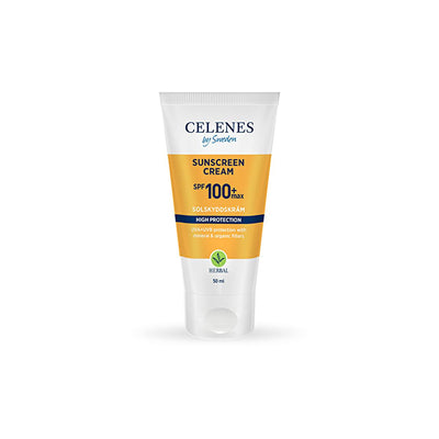 Celenes Herbal Sunscreen SPF 100+ Max: Ultimate UVA/UVB Protection, Mineral & Organic Filters, Fragrance-Free, Sun Damag
