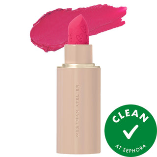 Lip Suede - Hydrating Matte Lipstick with Hyaluronic Acid & Peptides - Plumping, Nourishing, Cruelty-Free Lip Suede Hydrating Matte Lipstick - Plumping & Nourishing hydrating matte lipstick, hyaluronic acid lipstick, clean beauty lipstick, cruelty-free lipstick, plumping lipstick, nourishing lipstick, matte lipstick, refillable lipstick, hyaluronic acid, peptides, meadowfoam extract, kaolin clay, lip care, beauty products, cosmetics, lipstick for dry lips, long-lasting lip color