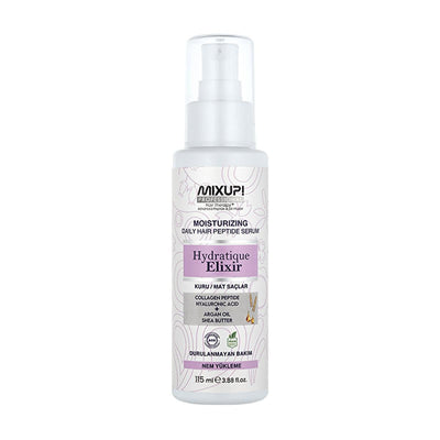 Mixup! Mixup. Hydratique Elixir: Intense Hydrating Hair Serum for Dry, Dull Hair - Collagen Peptides, Hyaluronic Acid, A
