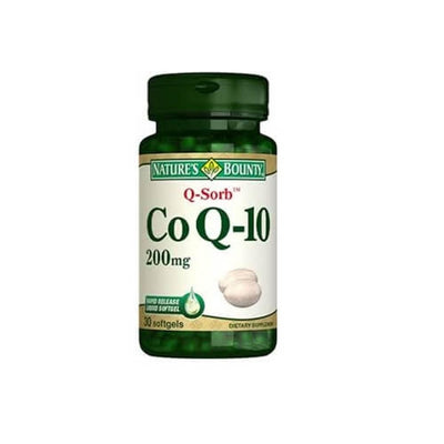 Nature's Bounty Coenzyme Q-10 200 mg Supplement - Antioxidant Support for Heart Health & Energy Production