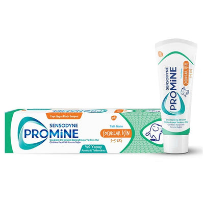Sensodyne Promine Children's Toothpaste 3-5 Years, Natural Cavity Protection, 1.69 fl oz