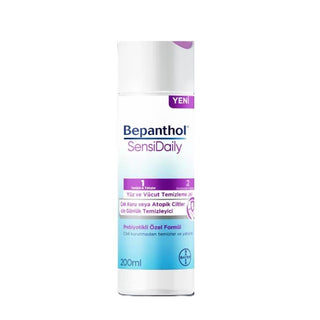 Bepanthol SensiDaily: Gentle Dry & Atopic Skin Cleansing Gel - pH Balanced, Prebiotic, Fragrance-Free for Face & Body (200ml/6.76 fl oz) Bepanthol SensiDaily: Gentle Cleansing for Dry, Sensitive Skin dry skin cleansing gel, atopic skin cleanser, pH balanced cleanser, prebiotic skincare, baby cleansing gel, children's skin cleanser, Bepanthol SensiDaily, gentle face wash, sensitive skin body wash, fragrance free cleanser, dry skin, atopic skin, sensitive skin, cleansing gel, face wash, body wash, gentle clea