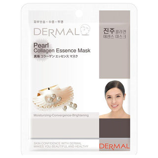 Dermal Collagen Face Mask with Pearl Powder & Vitamin E - Hydrating, Nourishing, Brightening Sheet Mask for Smooth, Glowing Skin Dermal Collagen Face Mask - Hydrate & Brighten Your Skin face mask, hydrating face mask, collagen face mask, pearl powder face mask, Vitamin E face mask, single-use face mask, cotton face mask, nourishing face mask, brightening face mask, skincare face mask, smooth skin, glowing skin, skincare routine, skincare products, hydration, nourishment, brightening, gentle skincare, cotton