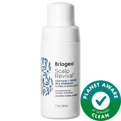 Scalp Revival Charcoal + Biotin Dry Shampoo - Natural, Aerosol-Free, Detoxifying Hair Refreshment