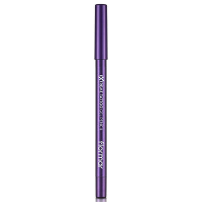 Flormar Extreme Tattoo Waterproof Gel Eyeliner - Long-Lasting, Smudge-Proof Eye Makeup - Purple Blaze