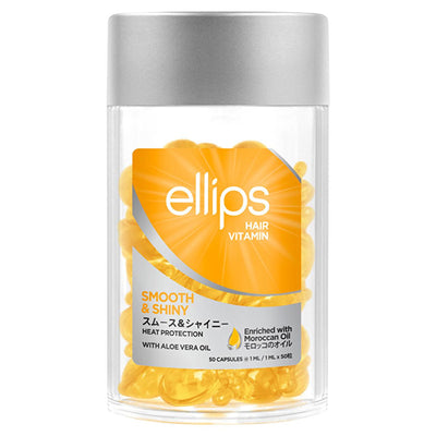 Ellips Hair Vitamin Capsules with Argan & Aloe Vera Oil: Smooth & Shiny Hair, Intense Hydration, Repair for Damaged Hair