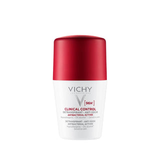 Vichy Clinical Control Antiperspirant Roll-On for Excessive Sweating - 50ml, Long-Lasting Dryness