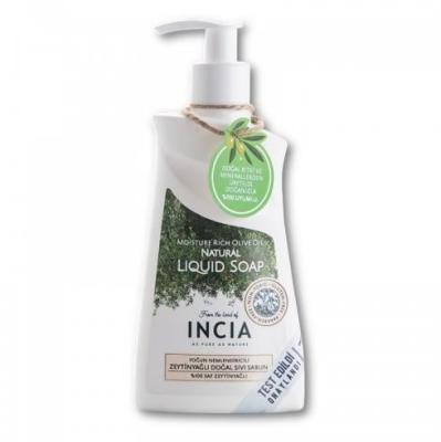 Incia Natural Olive Oil Liquid Hand Soap - Moisturizing, Gentle Cleanser for Sensitive Skin, Hydrating Hand Wash, Sea Bu