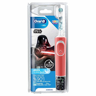 oral-b kids electric toothbrush star wars design, star wars themed stickers for customization, soft bristled toothbrush for kids, electric toothbrush with timer and charging capability Oral-B Kids Star Wars Electric Toothbrush - Gentle Cleaning for Young Fans | Age 3+ Oral-B Kids Star Wars Electric Toothbrush oral-b, electric-toothbrush, kids-dental-care, star-wars, children-toothbrush, gentle-cleaning, parenting, toothbrush-for-kids, disney-magic-timer, ai-generated
