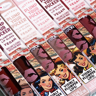 theBalm Instant Plump Your Pucker Lip Gloss: Volumizing, Hydrating, Non-Sticky Formula with Jojoba & Avocado Oil - Howdy Honey Shade theBalm Lip Plumper: Volumizing Gloss, Jojoba & Avocado Oil lip plumper, volumizing lip gloss, jojoba oil lip gloss, avocado oil lip gloss, non-sticky lip gloss, theBalm lip gloss, lip gloss Howdy Honey, natural lip plumper, plumping lip gloss, lip gloss, lip care, beauty, cosmetics, makeup, lip enhancement, lip volume, hydration, moisturizing lip gloss, non-sticky, comfortabl