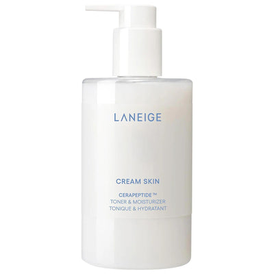 Laneige Cream Skin Refillable Toner & Moisturizer: Ceramide Peptide Hydrating Korean Skincare for Dry, Sensitive Skin - 