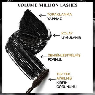 Loreal Paris Volume Million Lashes Extra Black Mascara for Voluminous, Lengthened Lashes - Long-Lasting, Easy Application Loreal Paris Volume Million Lashes Extra Black Mascara - Buy Now! Loreal Paris Mascara, Volume Million Lashes, Extra Black Mascara, Long-lasting Mascara, Mascara for Volume and Length, Eye Makeup, Cosmetic, Beauty Products, Makeup Essentials, Lash Care, Black Mascara, Dramatic Lashes, Makeup for Special Occasions, Everyday Makeup, Loreal Paris Cosmetics
