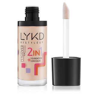 LYKD 2 in 1 Foundation - Warm Sand Shade, Long-Lasting, High Coverage, Enriched with Honey Extracts & Vitamin C LYKD 2 in 1 Foundation - Warm Sand, Long-Lasting & Nourishing 2 in 1 foundation, LYKD foundation, Warm Sand shade, foundation with honey extracts, Vitamin C enriched foundation, long-lasting foundation, suitable for all skin types, makeup, skincare, cosmetics, beauty products, flawless finish, high coverage