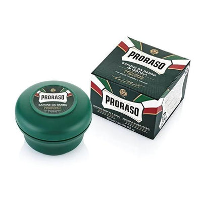 Proraso Eucalyptus & Menthol Shaving Soap - Traditional Wet Shave for All Skin Types - Refreshing, Natural, and Paraben-