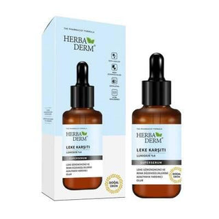 herbaderm-spot-fighting-serum-30ml-front, herbaderm-spot-fighting-serum-30ml-back Herbaderm Spot Fighting Serum - Reduce Dark Spots | 30ml Herbaderm Spot Fighting Serum - 30ml herbaderm, spot-fighting-serum, vegan-skincare, dark-spots, skin-brightening, beauty, cruelty-free, skincare, serum, ai-generated