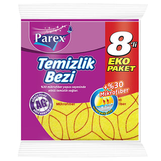 Parex Microfiber Cleaning Cloth - 8 Pack, Multi-Surface, Antimicrobial & Reusable Parex Microfiber Cleaning Cloth - 8 Pack microfiber cleaning cloth, multi-surface cleaning cloth, antimicrobial cleaning cloth, silver ion cleaning cloth, reusable cleaning cloth, cleaning essentials, household cleaning, eco-friendly cleaning, durable cleaning cloths